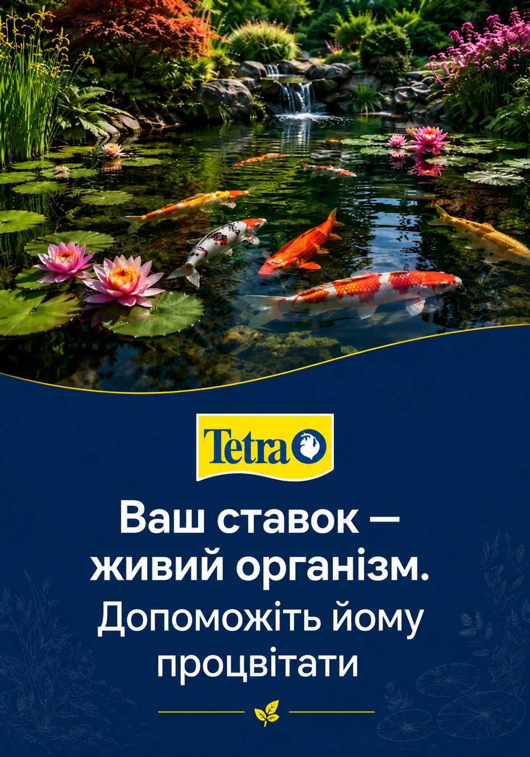 Tetra Pond — догляд за декоративним ставком