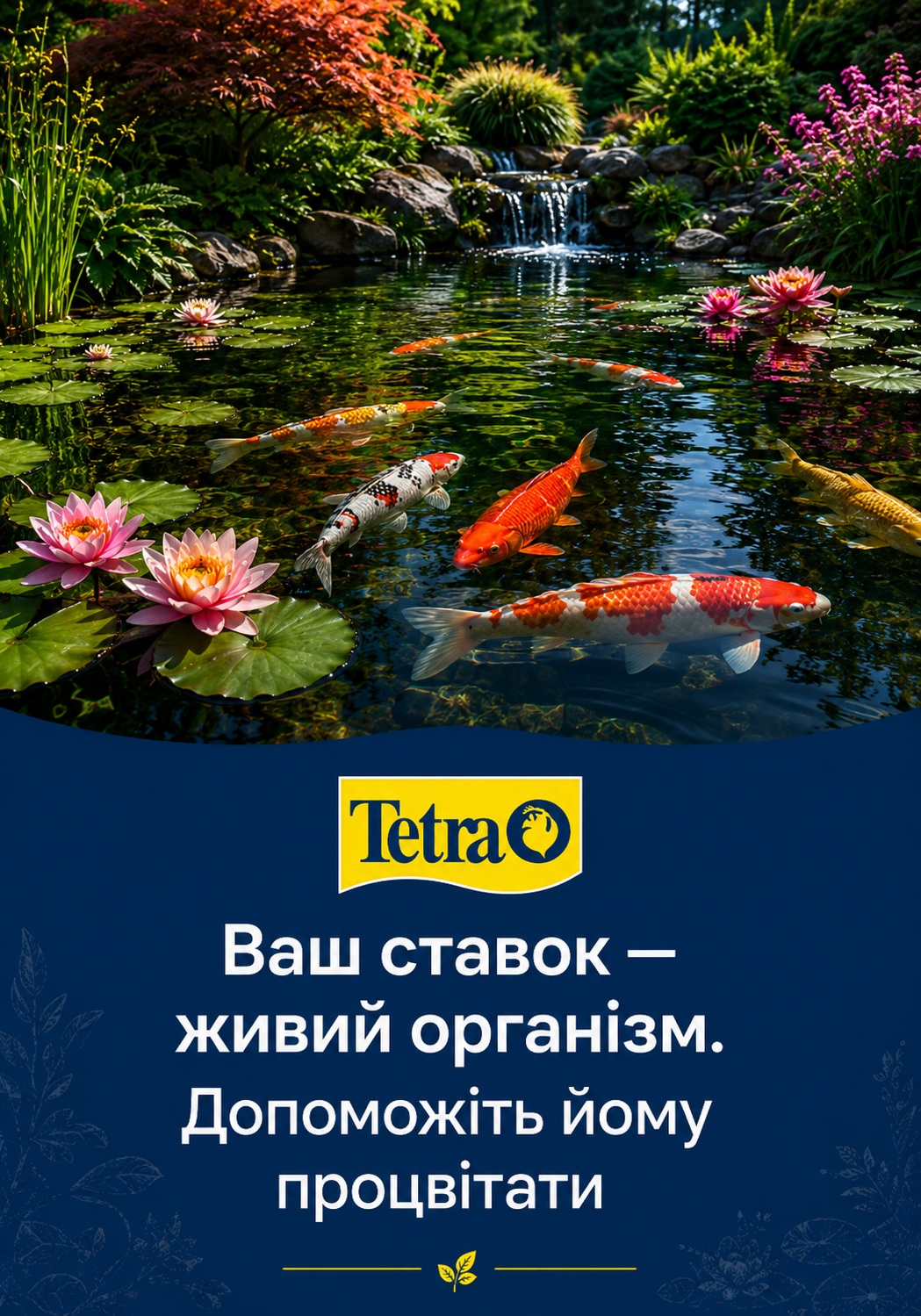 Tetra Pond — догляд за декоративним ставком