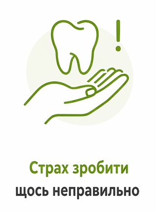 Страх зробити щось неправильно