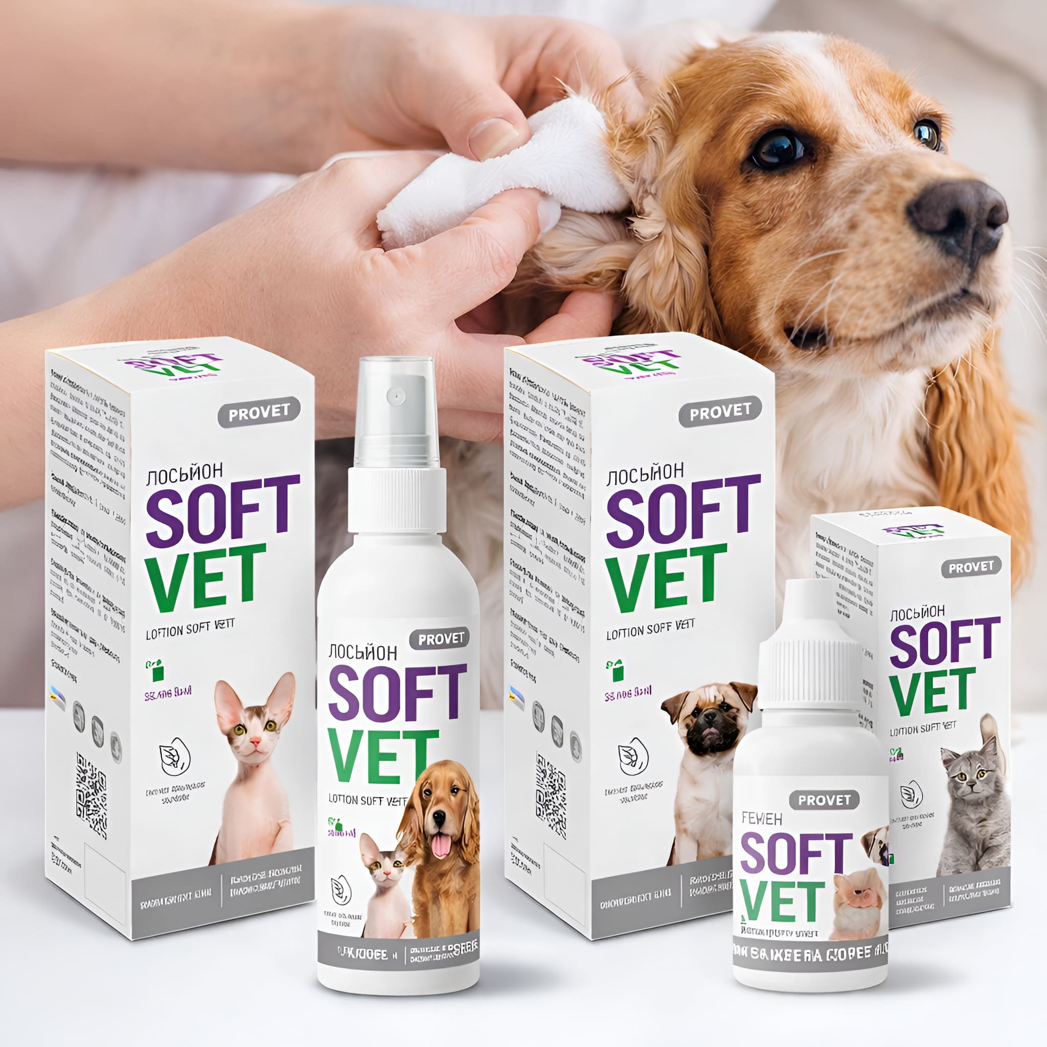 Догляд за котами та собаками SOFTVET
